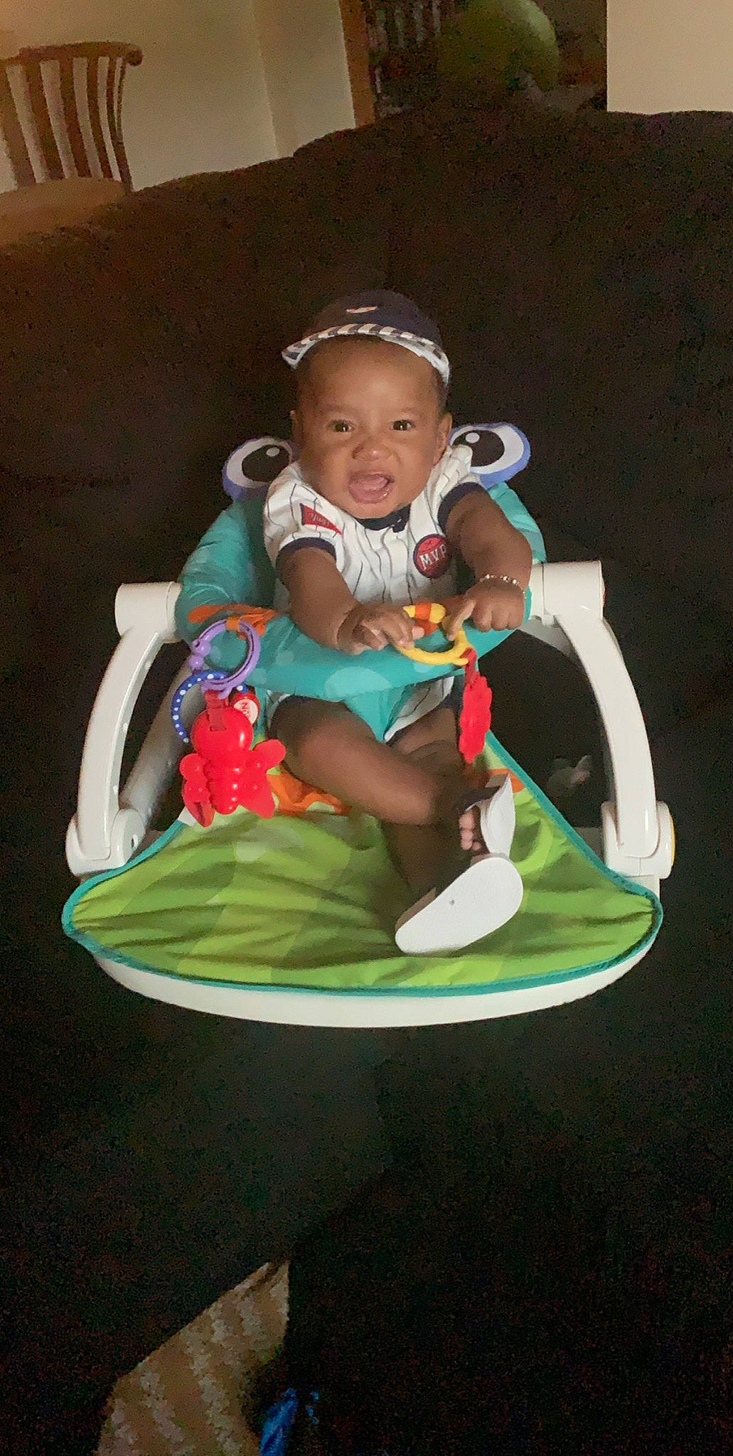 Jaidyn is registered to the contest to win money with this photo: baby, child, person, product, sitting, toddler