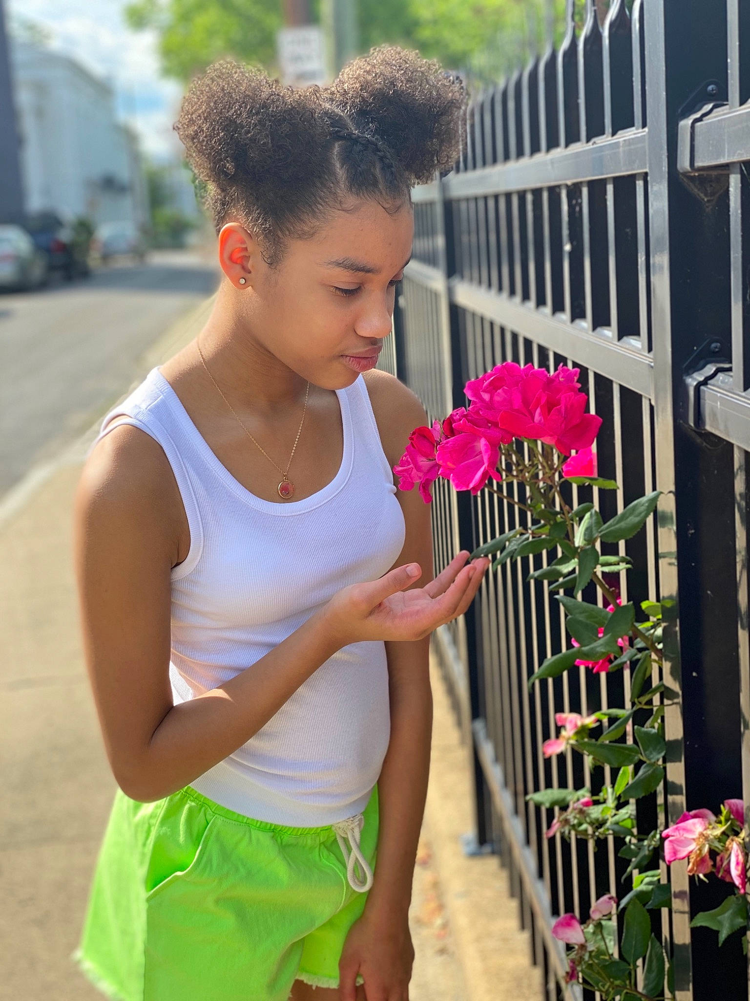 Jenaya joined the competition — help win amazing prizes! child, flower, person, pink, plant, summer, t_shirt, vacation