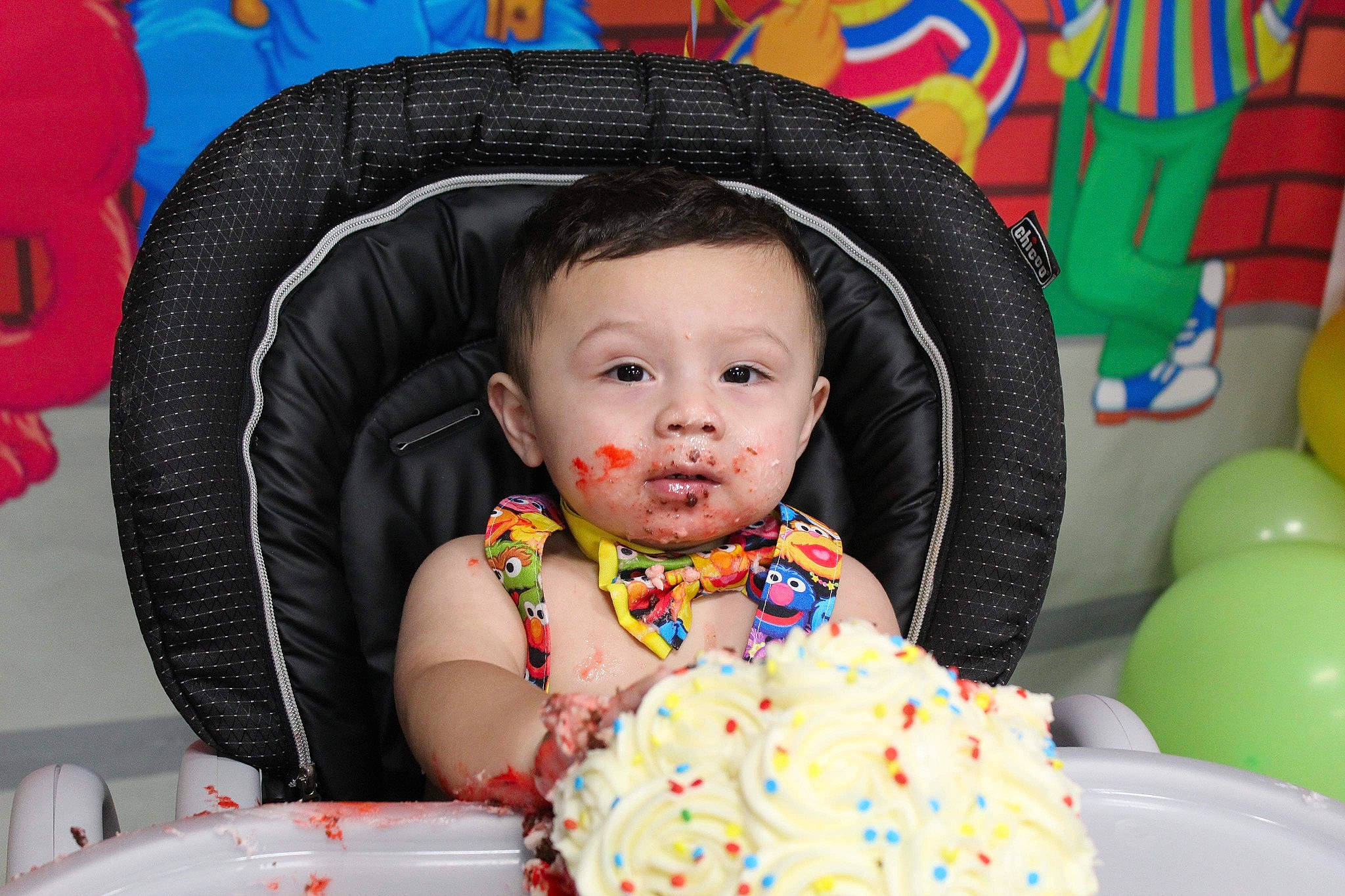 Evan joined the competition — help win amazing prizes! baby, baby_toddler_clothing, baked_goods, baking, birthday_cake, cake, cake_decorating, cake_decorating_supply, chair, child, comfort, dessert, event, food, fun, happy, ingredient, person, sugar_cake, sweetness