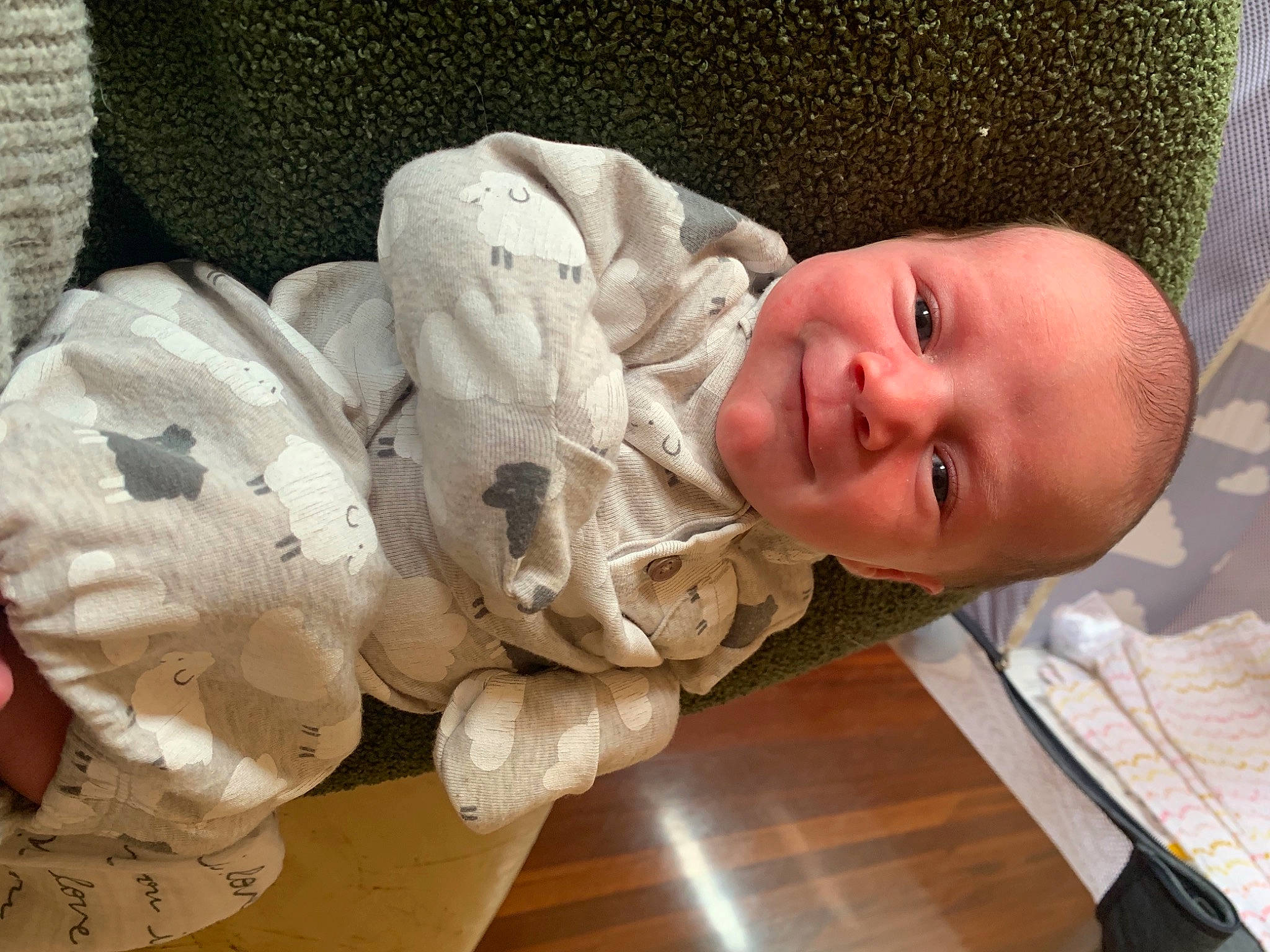 Josephine is registered to the contest to win money with this photo: baby, baby_products, baby_safety, baby_toddler_clothing, cheek, child, comfort, eye, facial_expression, happy, head, headgear, joy, linens, lip, nose, person, room, skin, smile