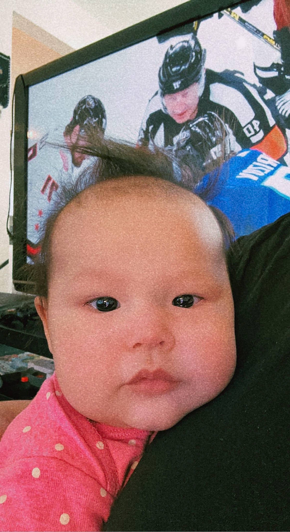 Harlyn Paige joined the competition — help win amazing prizes! baby, baby_products, baby_toddler_clothing, cheek, child, ear, eyebrow, eyelash, forehead, fun, gesture, happy, headgear, mouth, nose, person, personal_protective_equipment, sports_gear, toddler