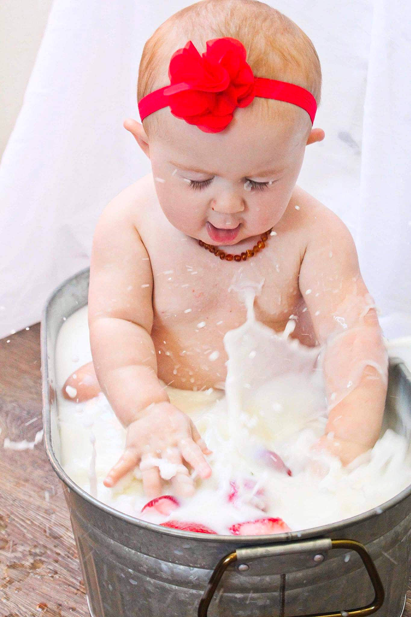 Chevelle joined the competition — help win amazing prizes! baby, baby_bathing, bathing, bathtub, child, person, pink, skin, toddler, washing