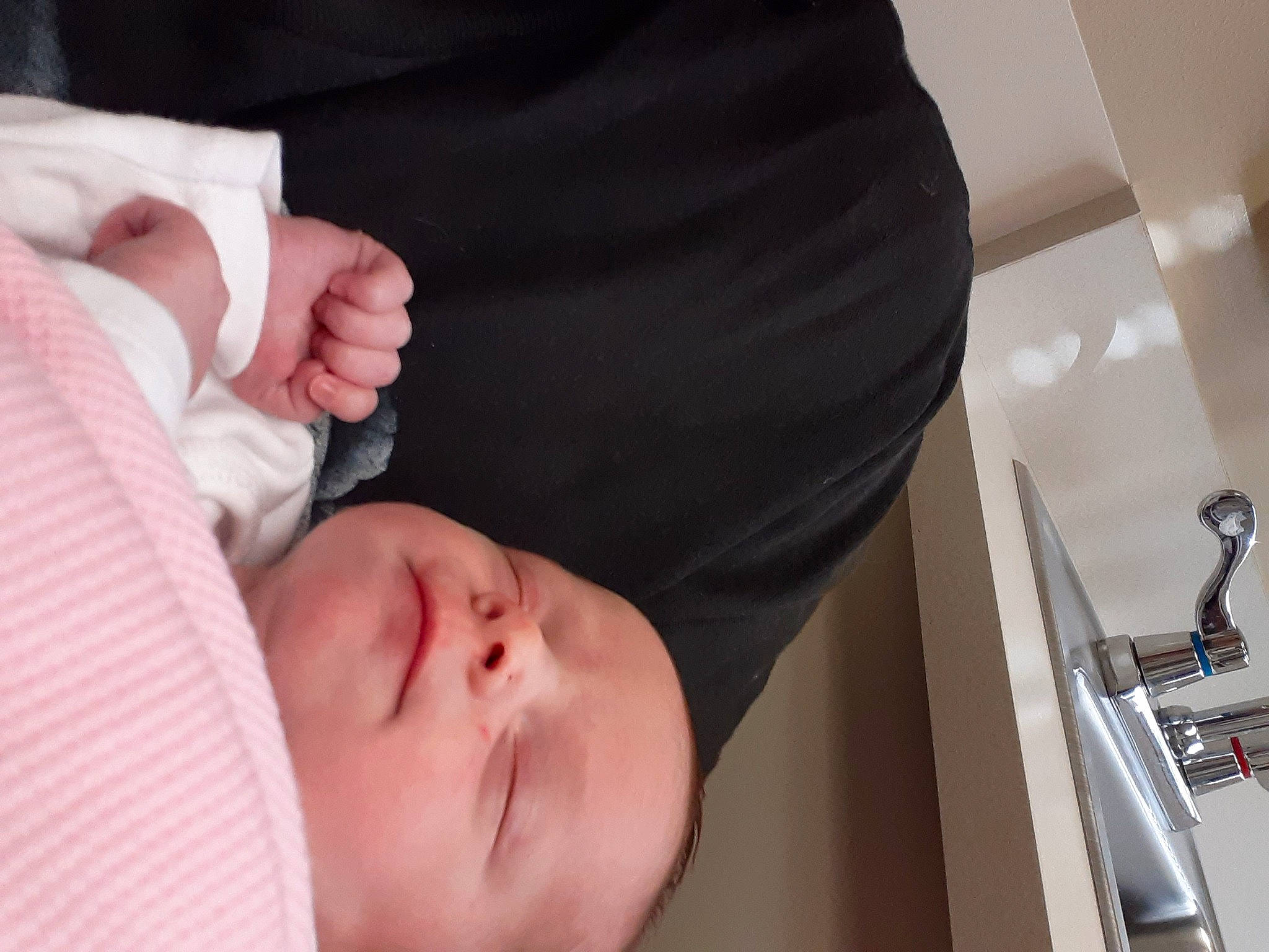 Karma is registered to the contest to win money with this photo: arm, baby, baby_products, baby_sleeping, baby_toddler_clothing, cheek, child, comfort, elbow, eyebrow, eyelash, finger, gesture, mouth, nail, nose, person, skin, thumb, toddler