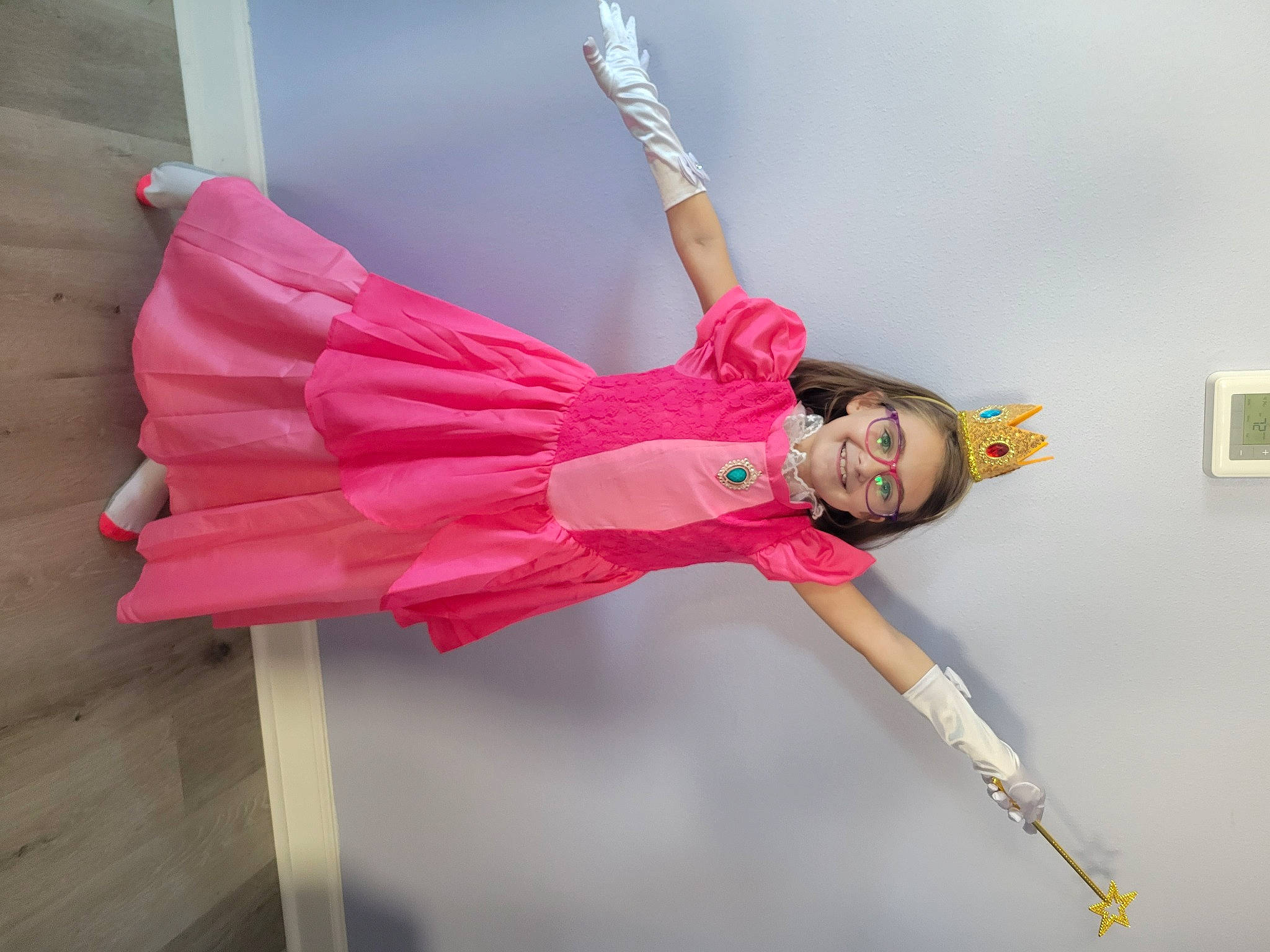 Alexandra joined the competition — help win amazing prizes! balance, door, dress, elbow, entertainment, event, fashion_design, happy, human_leg, joy, leg, magenta, one_piece_garment, performing_arts, person, pink, sportswear, thigh, waist, wall_plate