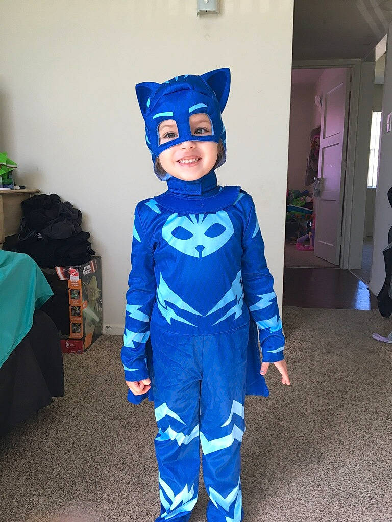 Ada joined the competition — help win amazing prizes! child, clothing, cosplay, costume, fictional_character, headwear, joy, outerwear, person, suit_actor, superhero, toddler