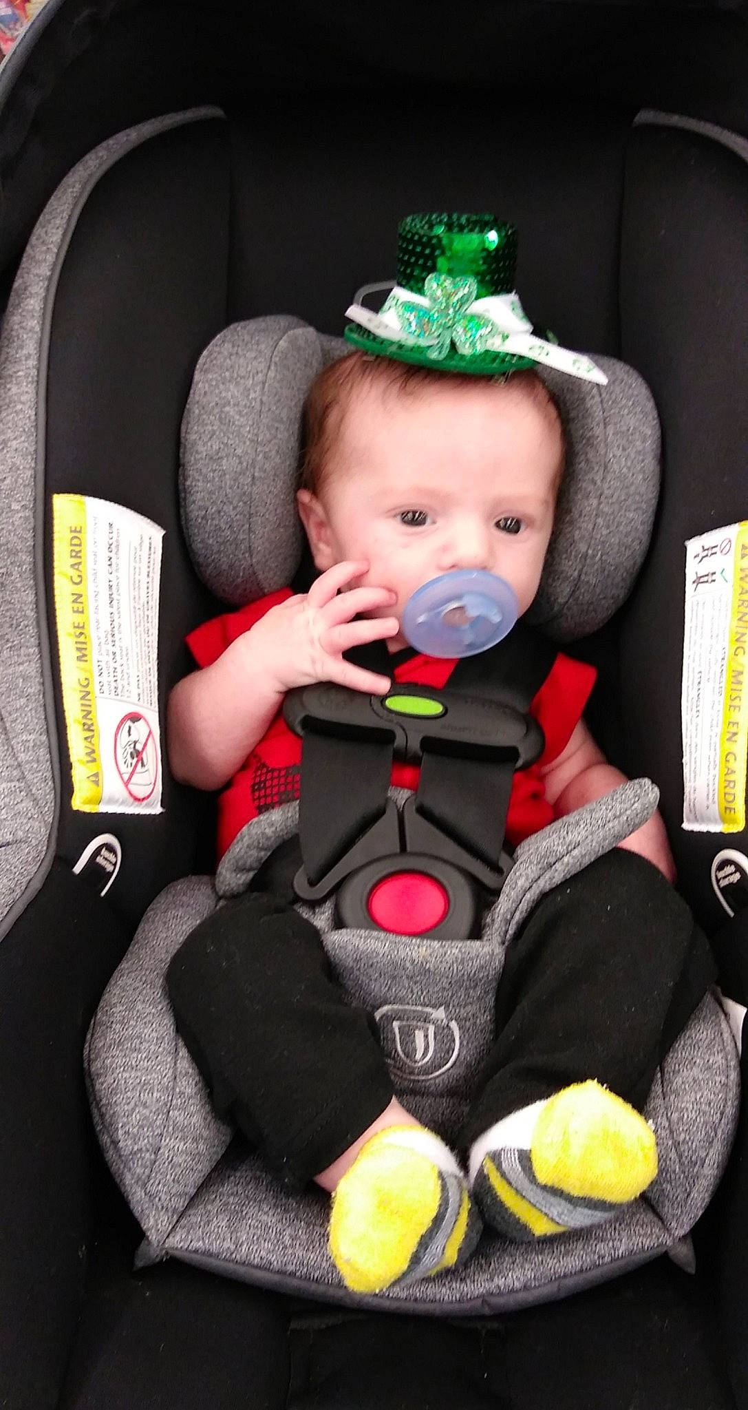 Caysen joined the competition — help win amazing prizes! baby, baby_carriage, baby_in_car_seat, baby_products, car_seat, car_seat_cover, child, person, product, seat_belt, toddler