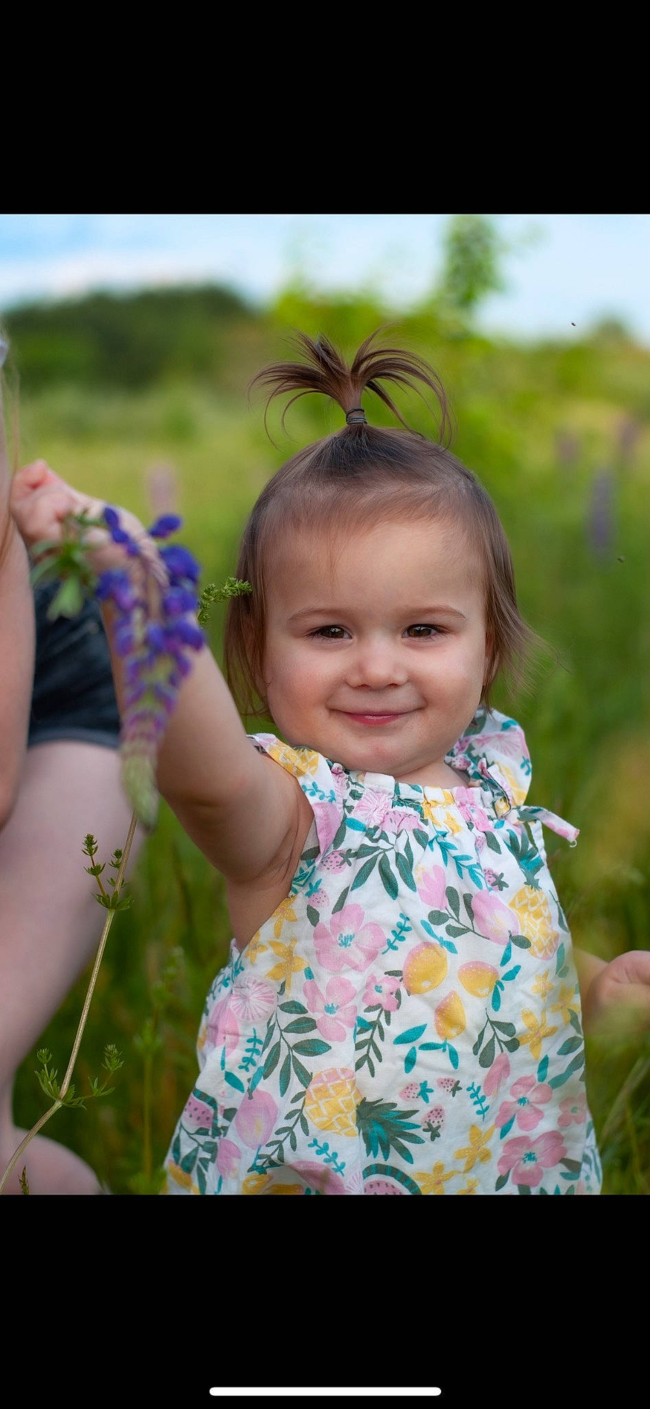 Piper joined the competition — help win amazing prizes! baby, baby_toddler_clothing, child, fashion, fun, gesture, grass, grass_family, grassland, hairstyle, happy, iris, jewellery, joy, people_in_nature, person, plant, shoulder, skin, smile