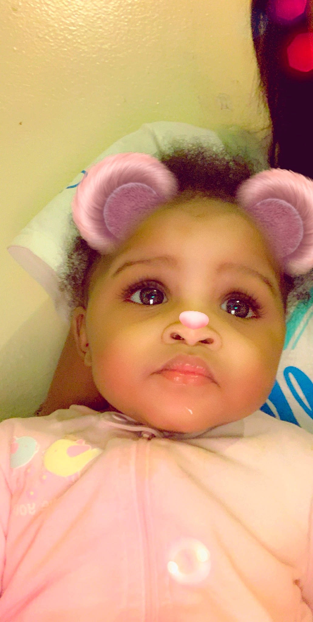 Melani joined the competition — help win amazing prizes! baby, brown_hair, cheek, child, doll, ear, eye, eyebrow, eyelash, face, forehead, head, iris, lip, nose, person, pink, skin, toddler, toy