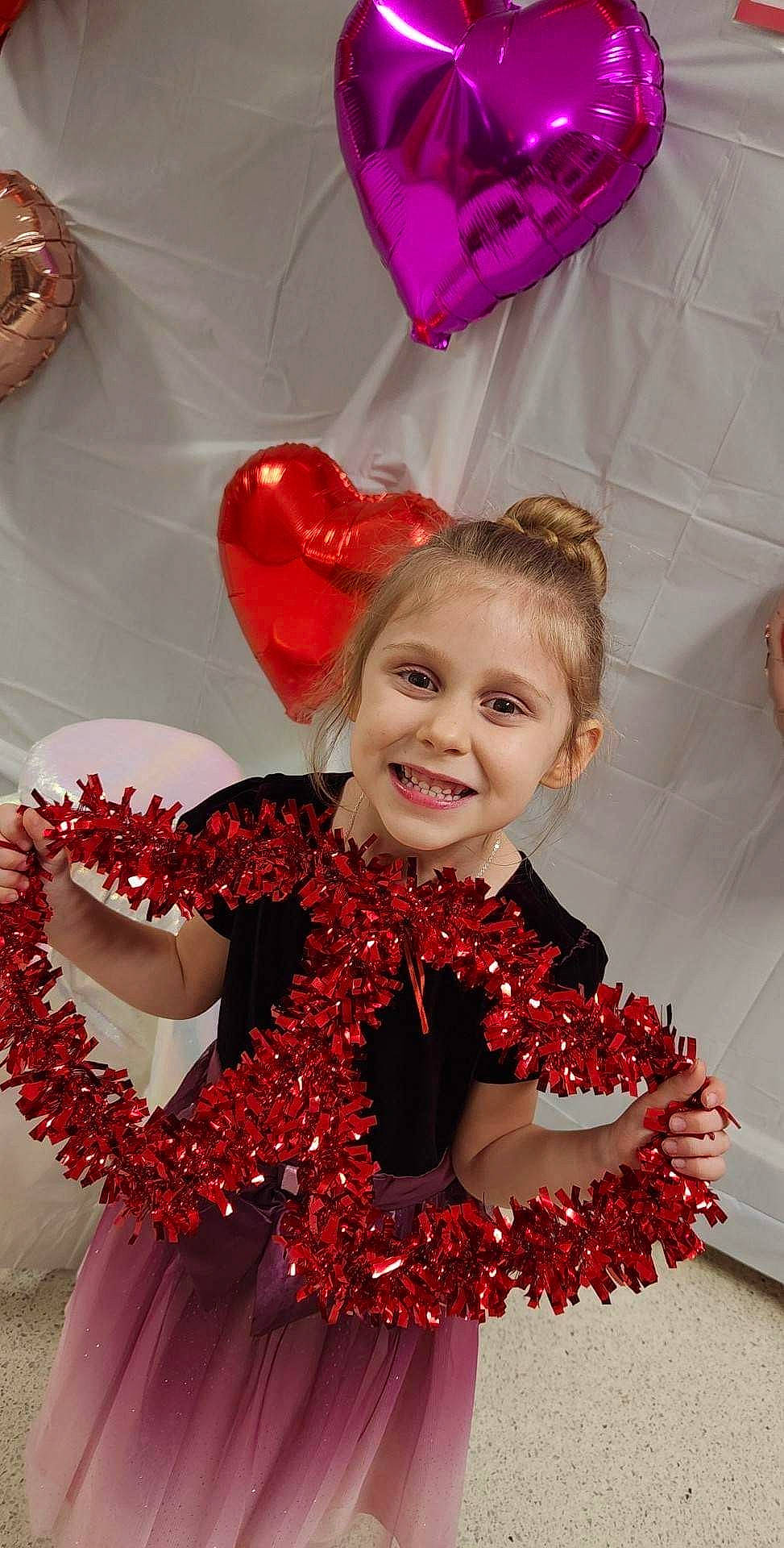 Lilah joined the competition — help win amazing prizes! child, costume, dance, embellishment, entertainment, event, fashion_accessory, fashion_design, fun, happy, headpiece, joy, magenta, performing_arts, person, pink, red, sleeve, smile, sportswear