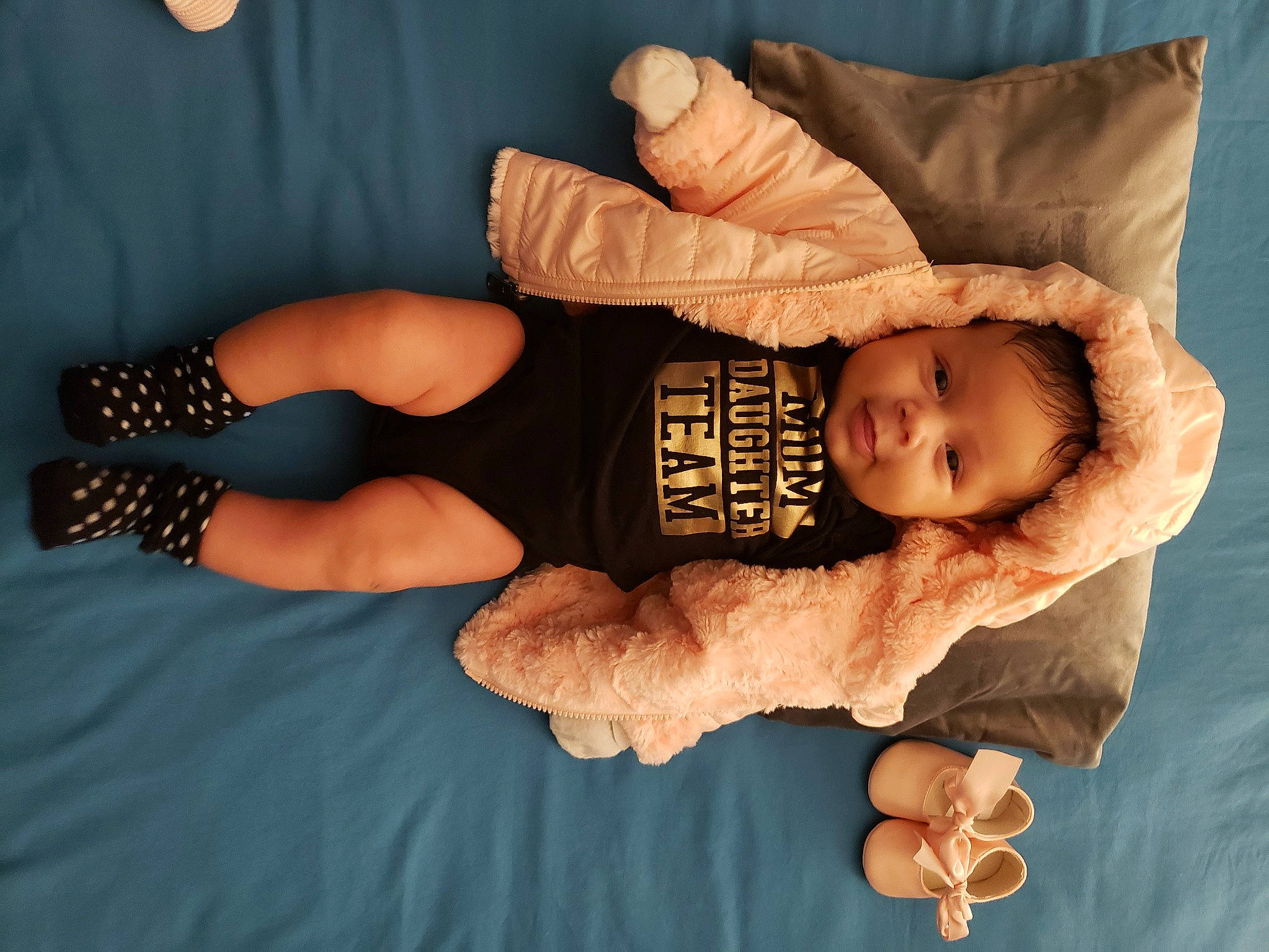 Sky joined the competition — help win amazing prizes! arm, baby, child, finger, gesture, hand, person, thumb, toddler, wrist