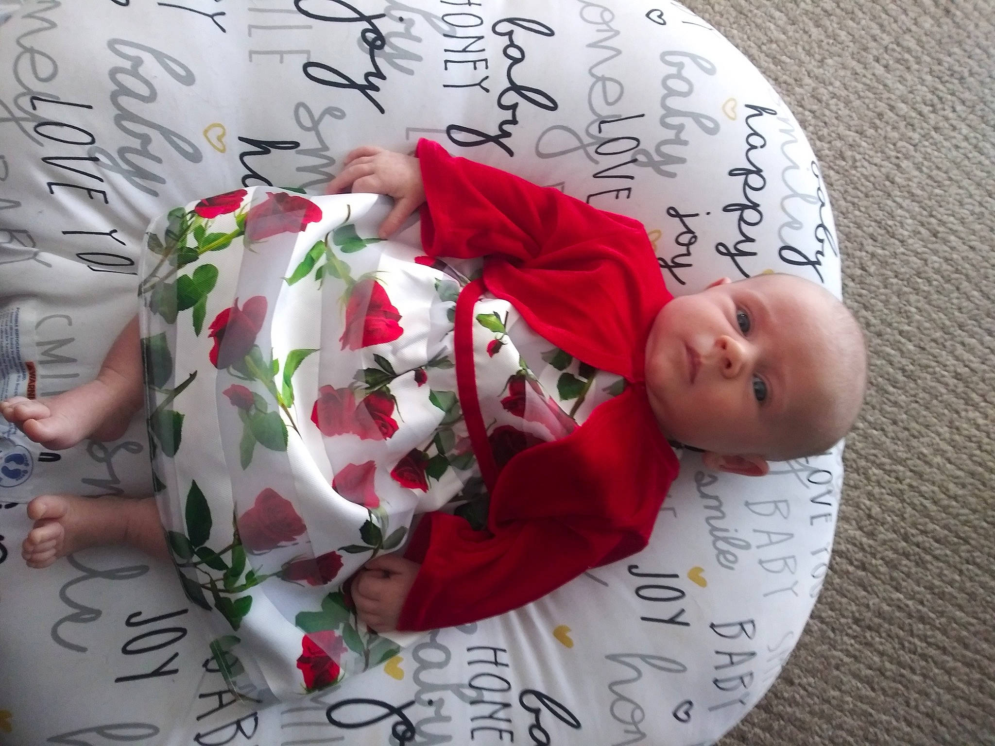 Amelia is registered to the contest to win money with this photo: baby, baby_products, baby_toddler_clothing, bed_sheet, bedding, bedtime, child, comfort, human, linens, nightwear, person, sleeve, textile