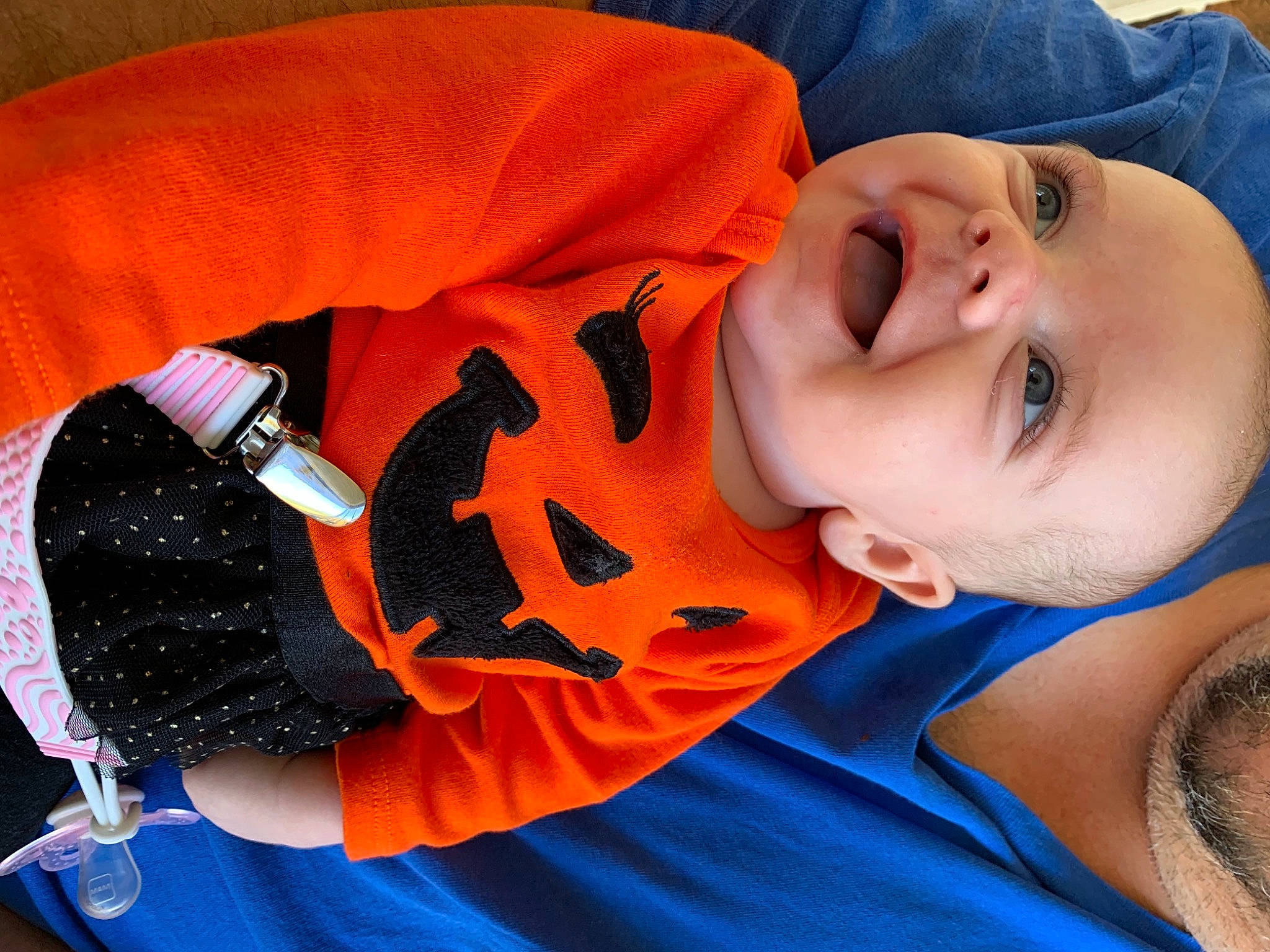 Everly joined the competition — help win amazing prizes! baby, cheek, child, ear, mouth, nose, orange, person, sleep, toddler