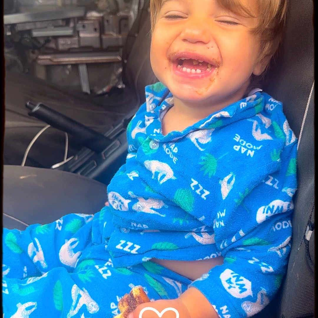 Diab joined the competition — help win amazing prizes! baby, bodypart, clothing, coat, cream, dress, face, finger, glove, hand, happy, head, laughing, mouth, pajamas, person, photography, portrait, smile, teeth