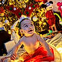 Freya joined the competition — help win amazing prizes! baby, reindeer_antlers, christmas_tree, holiday_lights, blanket, festive, smiling, indoors, decorations, toy, mickey_mouse, red_hat, christmas, warm_lighting, holiday_season, cute, infant, celebration, joyful, soft_texture