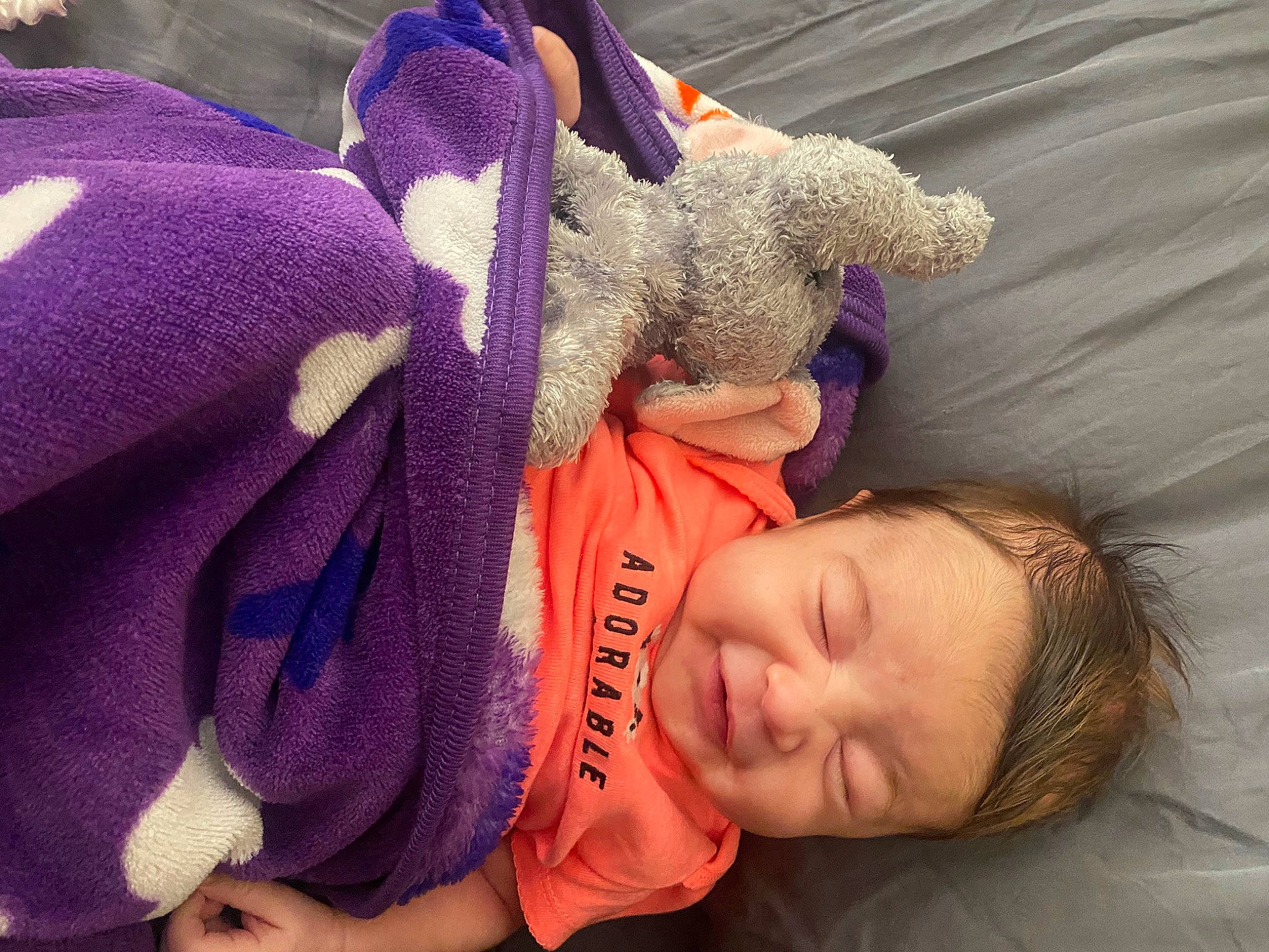 Aluna joined the competition — help win amazing prizes! baby, baby_products, bedtime, cheek, child, comfort, fun, fur, happy, magenta, nap, person, purple, sleep, smile, stuffed_toy, textile, thread, toddler, violet