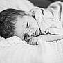 Kynoah is registered to the contest to win money with this photo: baby, newborn, infant, sleeping, blanket, soft, black_and_white, portrait, cozy, closeup, face, hand, cute, peaceful, resting, texture, wrapped, young, skin, lying_down
