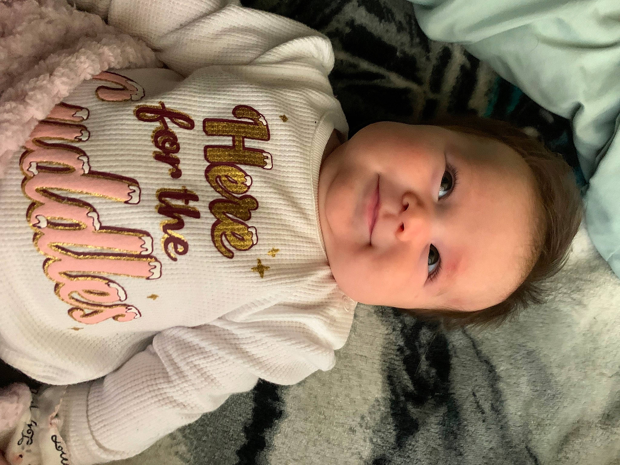 Scarlette joined the competition — help win amazing prizes! baby, baby_toddler_clothing, beauty, cheek, child, chin, comfort, facial_expression, food, human, joy, mammal, nose, people, person, product, skin, sleeve, smile, textile
