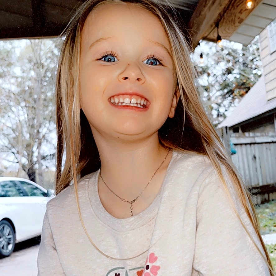 Jonnah-Claire joined the competition — help win amazing prizes! accessories, architecture, blonde, building, child, clothing, face, female, girl, hair, happy, head, jewelry, longsleeve, necklace, person, photography, portrait, sleeve, smile