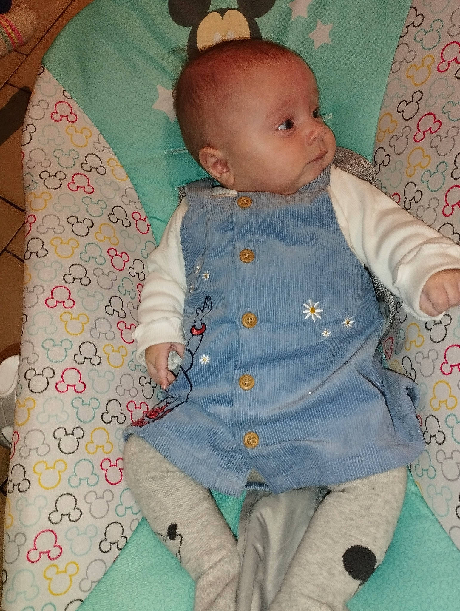 Tessa participe au concours pour gagner de l'argent avec cette photo : arm, baby, baby_products, baby_toddler_clothing, button, cheek, child, collar, comfort, dress_shirt, iris, linens, outerwear, pattern, person, pink, product, skin, sleeve, textile