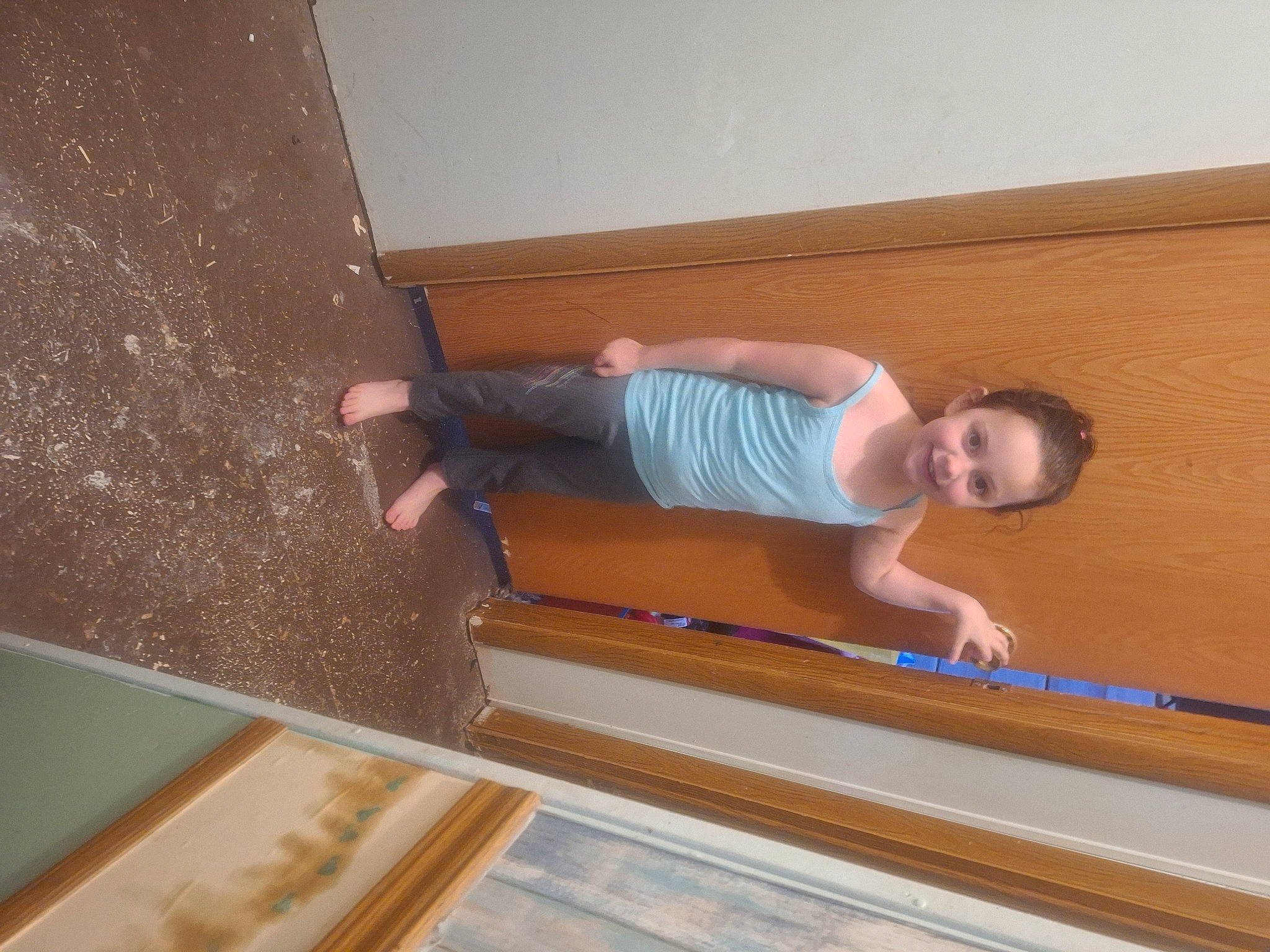 Saylor joined the competition — help win amazing prizes! baby_toddler_clothing, ceiling, comfort, elbow, floor, flooring, fun, hardwood, joy, leisure, paint, person, plywood, rectangle, room, thigh, toddler, varnish, window, wood