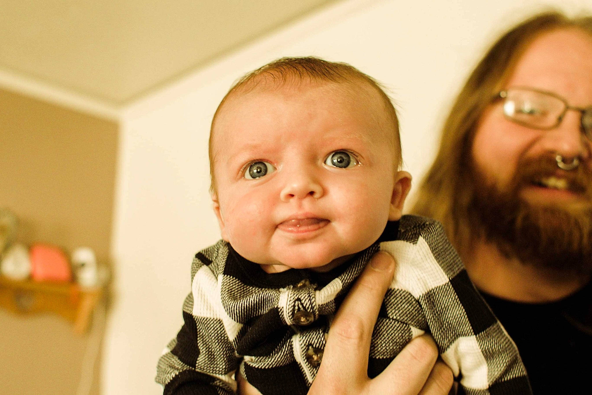 Ganon joined the competition — help win amazing prizes! baby, baby_toddler_clothing, beard, cheek, eyelash, facial_expression, flash_photography, gesture, glasses, happy, head, iris, lip, mouth, nose, person, skin, sleeve, smile, toddler