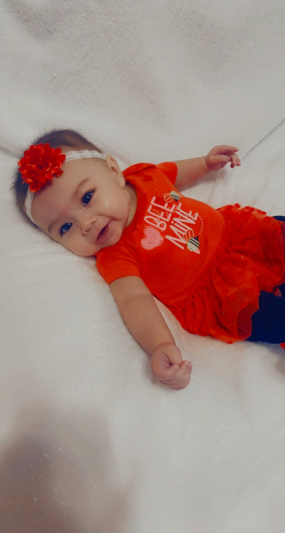 Emberly joined the competition — help win amazing prizes! arm, baby, baby_toddler_clothing, comfort, dress, eye, flooring, gesture, hand, happy, hat, headwear, human_body, human_leg, person, pink, skin, sleeve, smile, t_shirt