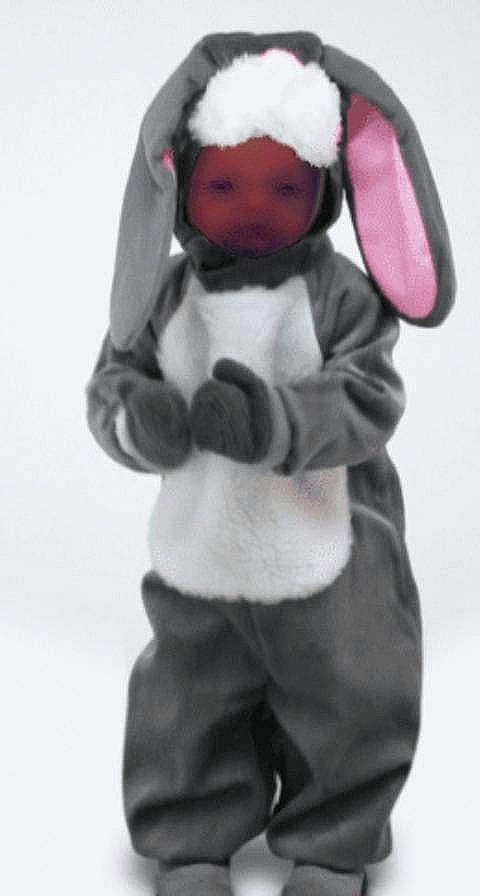 Henry is registered to the contest to win money with this photo: animation, art, bear, carmine, child, costume, costume_hat, drawing, fictional_character, fur, gesture, glove, headgear, mascot, person, playing_in_the_snow, plush, sleeve, stuffed_toy, toy