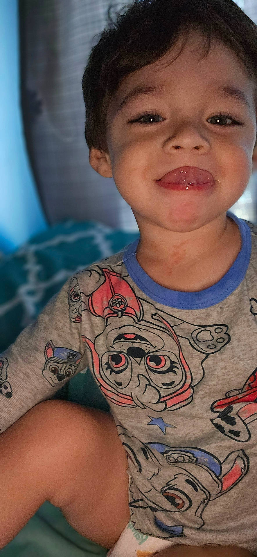 Julian joined the competition — help win amazing prizes! baby, bodypart, clothing, cosmetics, face, finger, hand, happy, head, lipstick, mouth, person, photography, portrait, selfie, skin, smile, t_shirt, tattoo, teeth