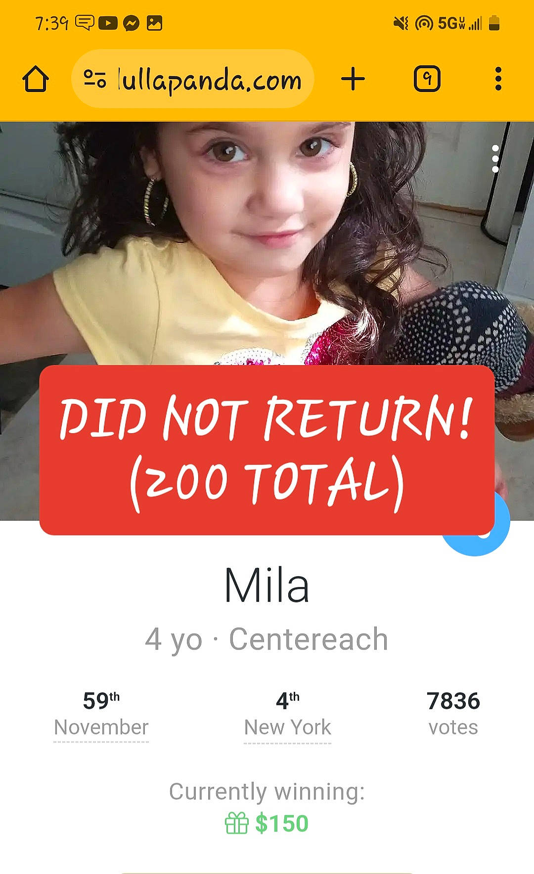Mia Marie joined the competition — help win amazing prizes! advertising, child, eyebrow, eyelash, facial_expression, font, hair, hair_coloring, hairstyle, happy, headwear, logo, magazine, media, person, photo_caption, publication, screenshot, sleeve, smile