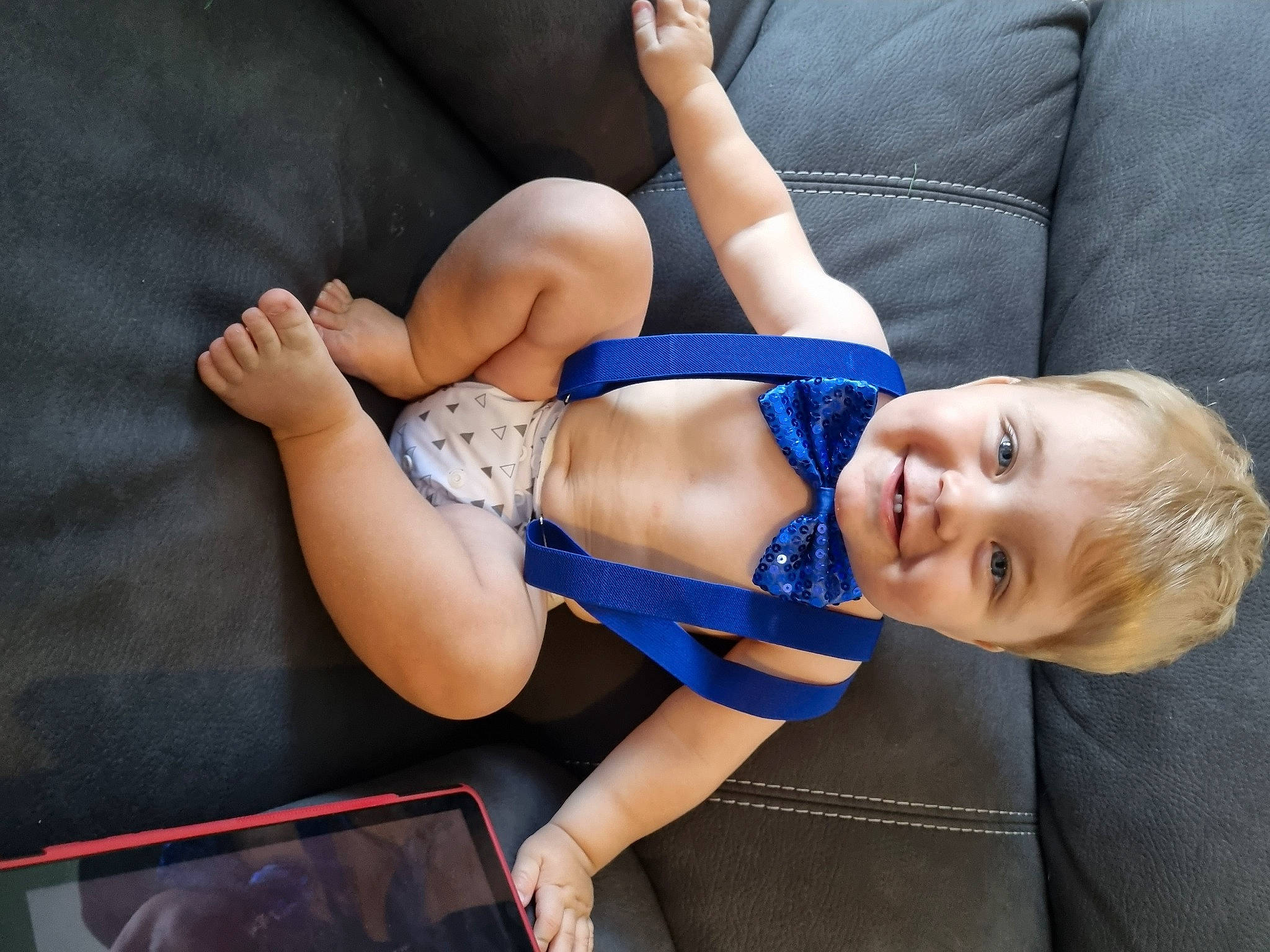 Isaiah joined the competition — help win amazing prizes! abdomen, arm, baby, chest, comfort, elbow, electric_blue, finger, happy, human_body, human_leg, joint, joy, knee, person, shorts, shoulder, smile, stomach, thigh