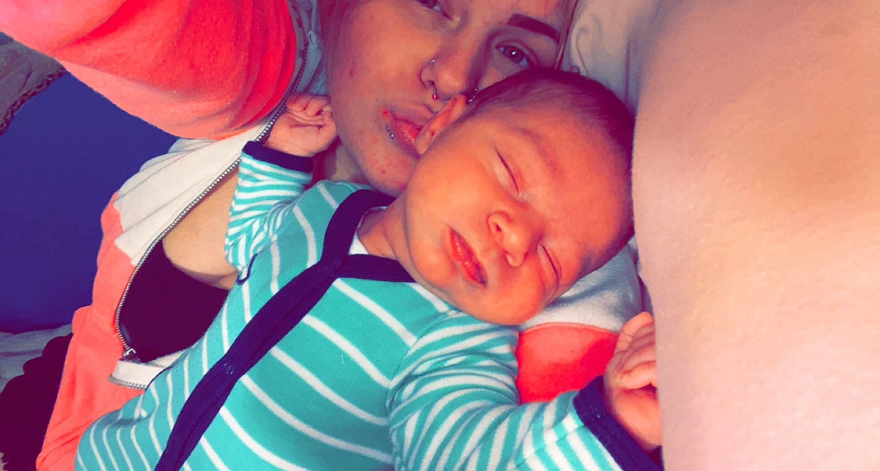 Kashton joined the competition — help win amazing prizes! azure, baby, beauty, cheek, child, comfort, eyebrow, finger, gesture, hand, happy, lip, mouth, nose, orange, organ, person, product, skin, textile