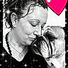 Olymph a rejoint le concours — aidez-le/la à gagner de superbes lots ! woman, person, bulldog, dog, pet, portrait, black_and_white, close_up, kiss, affection, wrinkles, face, ears, indoor, sparkles, heart, jewelry, necklace, black_clothing, happy