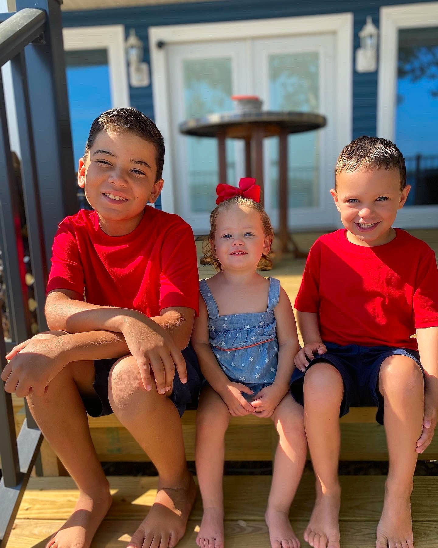 Ada joined the competition — help win amazing prizes! baby_toddler_clothing, barefoot, child, chin, foot, fun, happy, interaction, joy, leg, leisure, person, sandal, shorts, shoulder, skin, smile, standing, summer, t_shirt