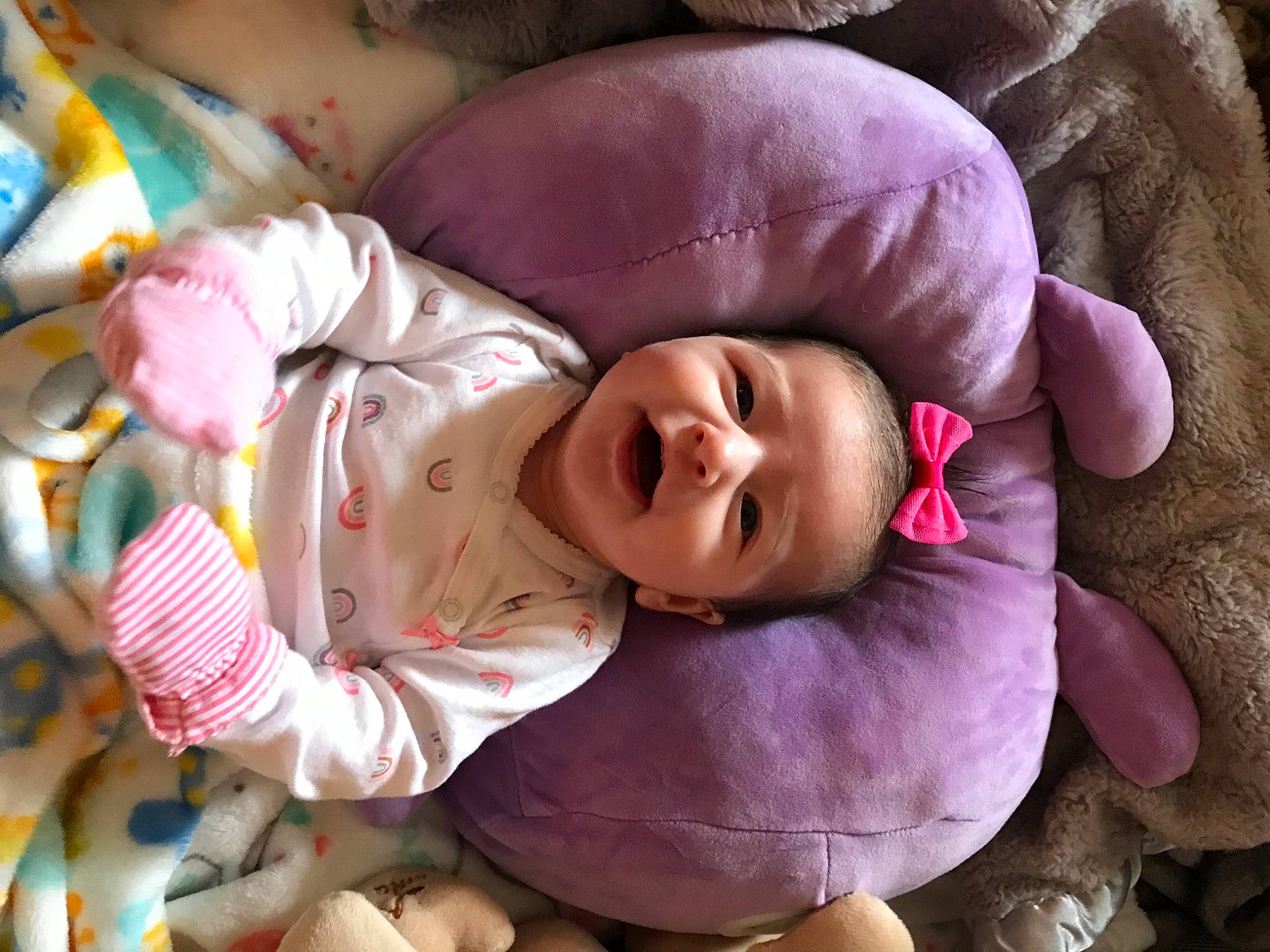 Hendrix joined the competition — help win amazing prizes! baby, baby_products, baby_toddler_clothing, cheek, child, comfort, eye, facial_expression, fun, hand, iris, linens, lip, mouth, nose, person, pink, product, skin, textile