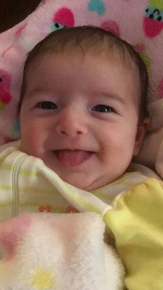 Hendrix joined the competition — help win amazing prizes! baby, cheek, chin, dress, eye, eyebrow, face, facial_expression, head, human, iris, joy, lip, mouth, nose, organ, person, product, skin, smile