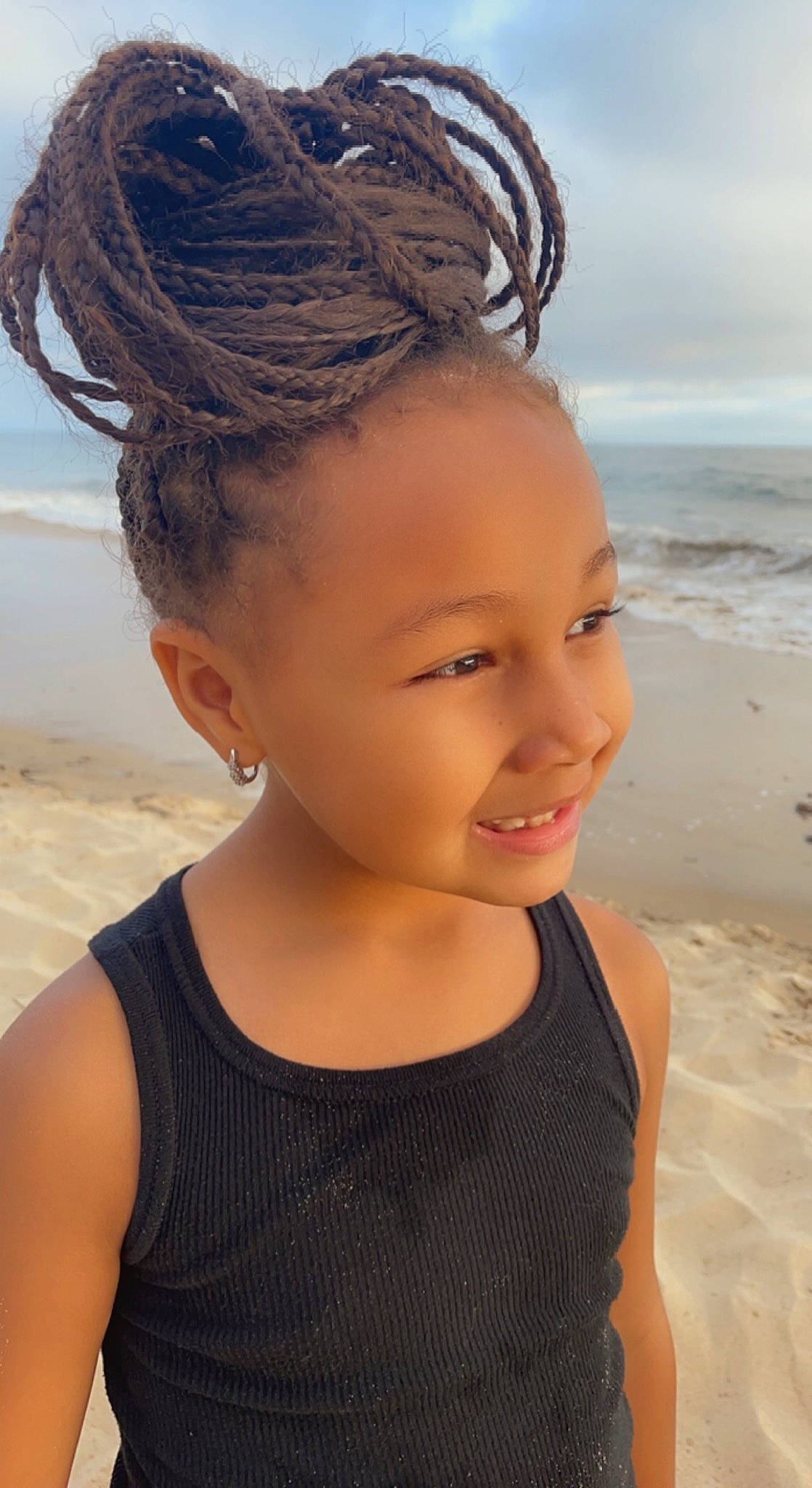 Isla joined the competition — help win amazing prizes! azure, beach, blond, chin, cloud, cool, electric_blue, eye, eyebrow, flash_photography, fun, hairstyle, happy, jaw, joy, neck, person, skin, sky, smile