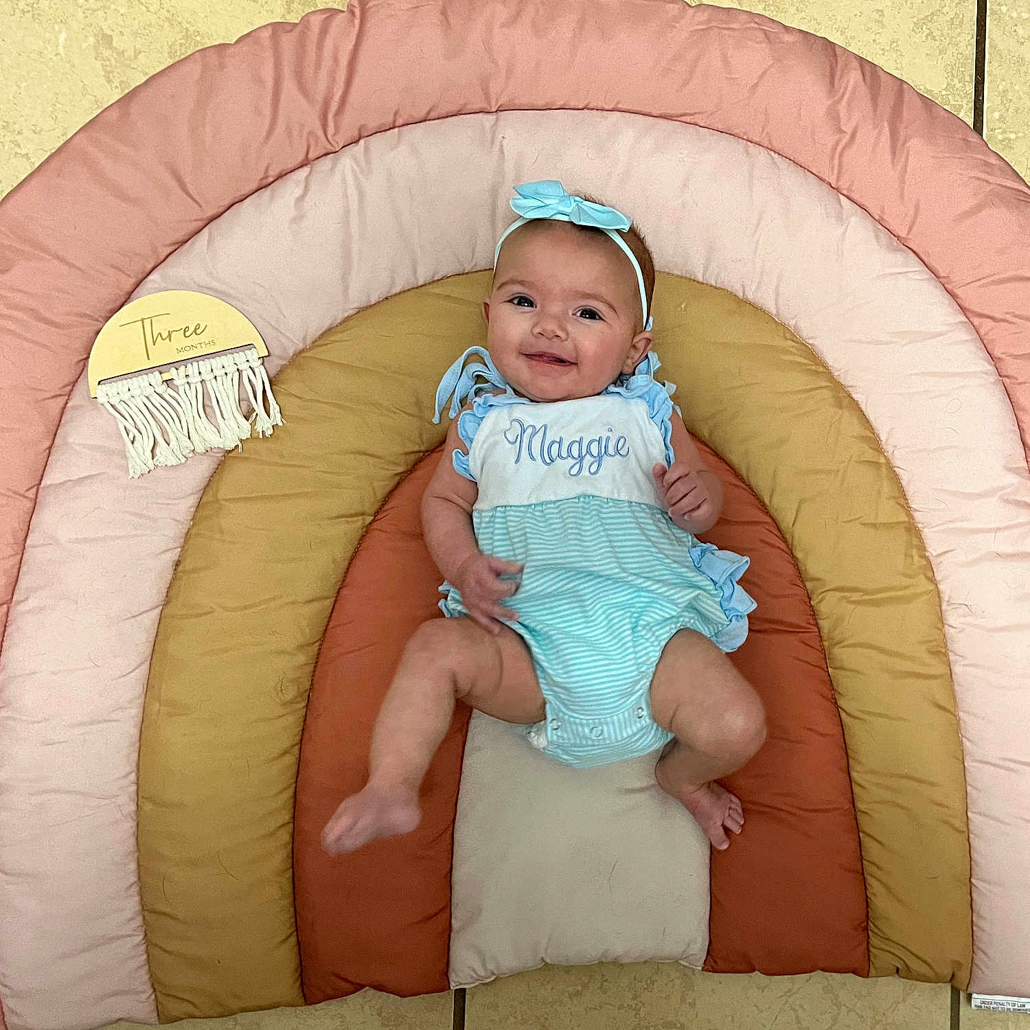 Margaret is registered to the contest to win money with this photo: baby, bed, blanket, clothing, cradle, crib, cushion, face, furniture, happy, hat, head, homedecor, indoors, infantbed, newborn, person, photography, portrait, sitting