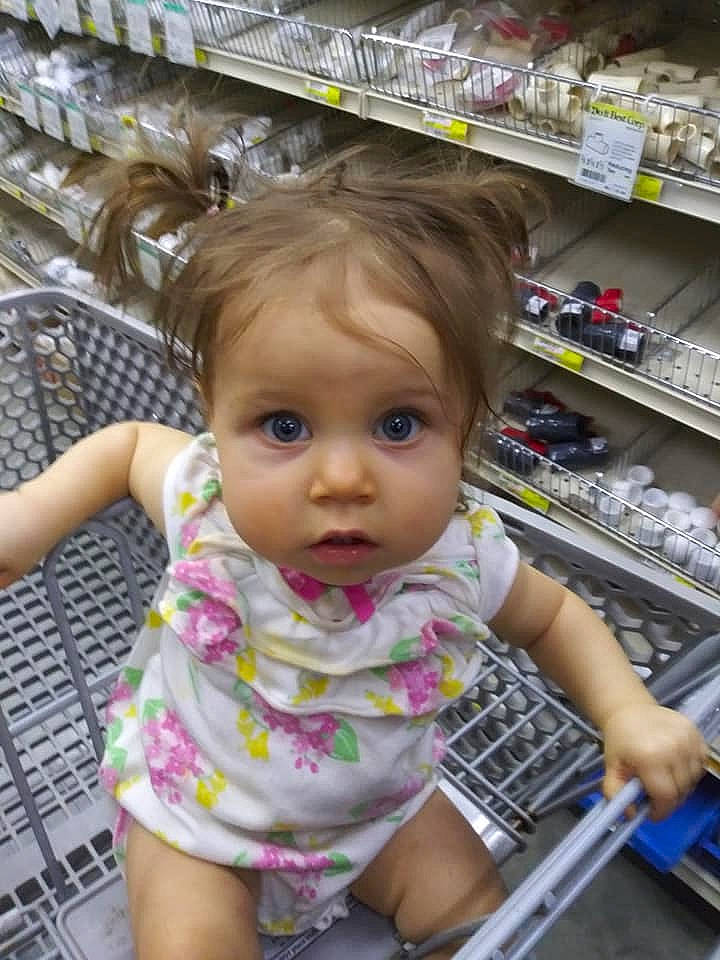 Kadence joined the competition — help win amazing prizes! baby_toddler_clothing, beauty, cheek, child, chin, convenience_store, customer, facial_expression, fun, happy, iris, person, photograph, product, retail, shelf, shopping, shopping_cart, skin, snapshot