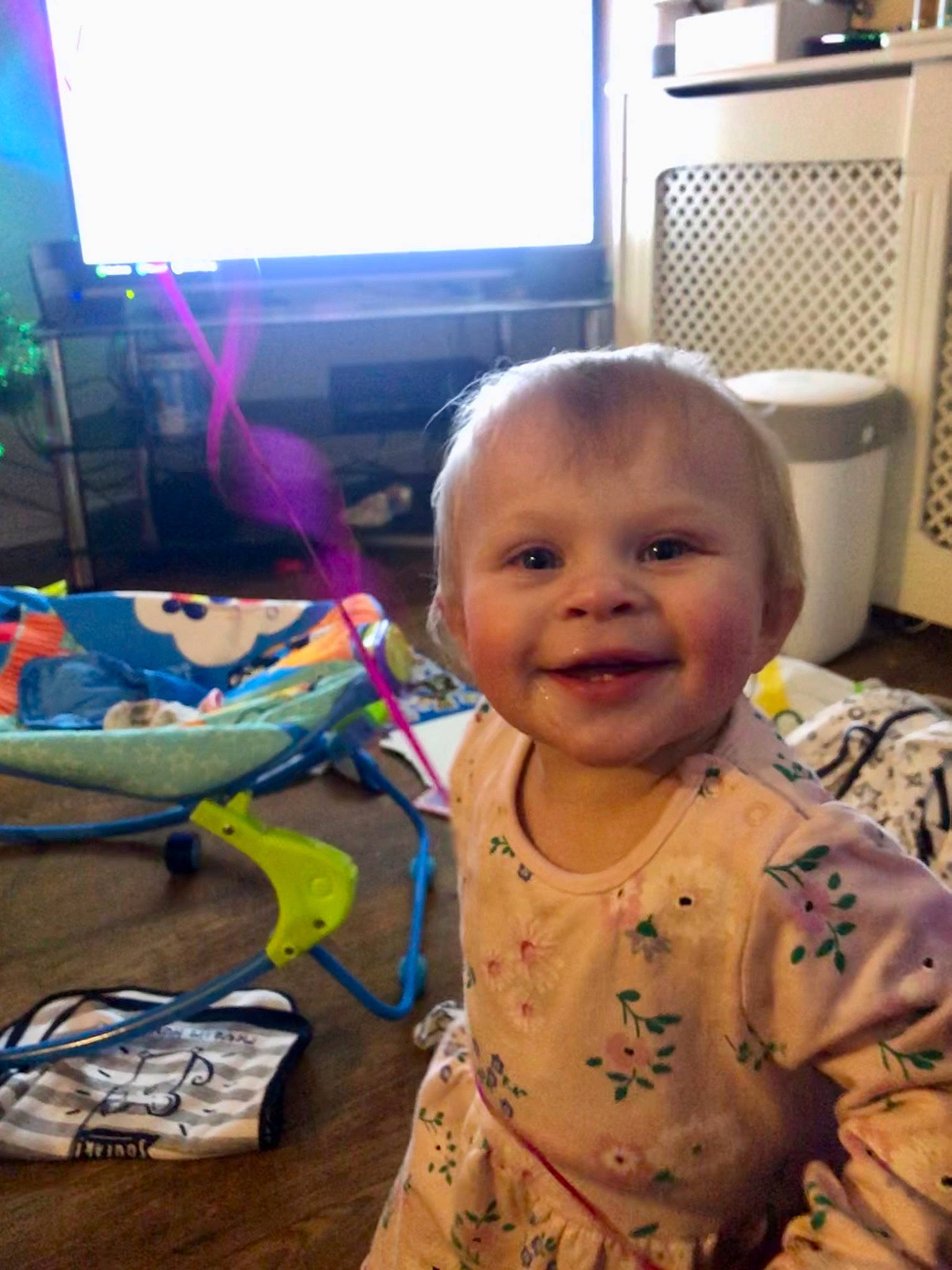 Evie-mae is registered to the contest to win money with this photo: baby, cheek, child, fun, joy, person, play, skin, smile, toddler