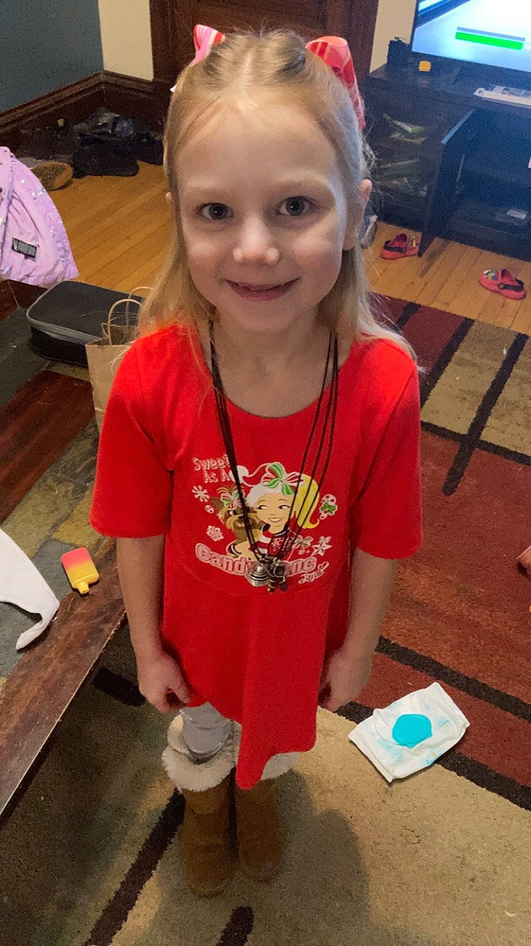 Claira joined the competition — help win amazing prizes! box, chair, child, event, flooring, fun, happy, joy, leisure, person, play, recreation, smile, t_shirt, table, toddler, vacation, wood