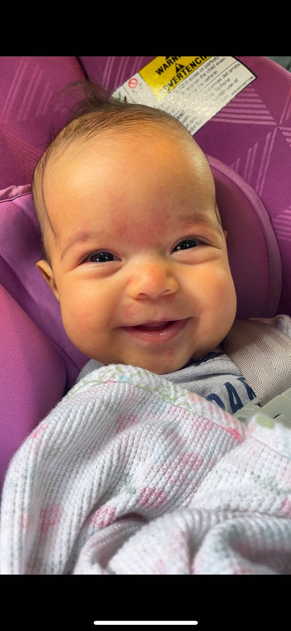 Maylene is registered to the contest to win money with this photo: baby, baby_toddler_clothing, cheek, child, chin, comfort, ear, eyebrow, eyelash, facial_expression, fun, happy, iris, joy, lip, mouth, nose, person, pink, skin