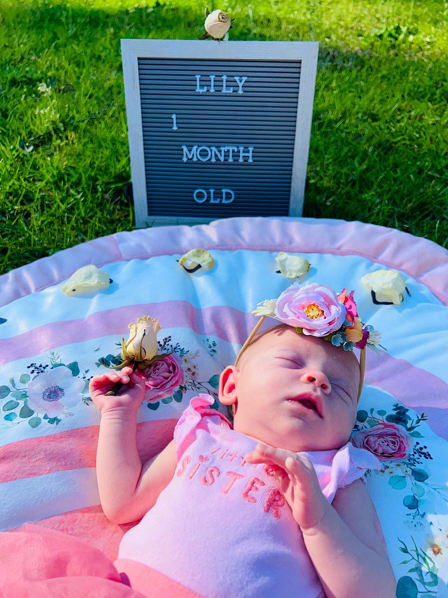Lily joined the competition — help win amazing prizes! baby, baby_toddler_clothing, blue, cap, child, event, fun, grass, green, happy, hat, leisure, magenta, pattern, person, photograph, plant, recreation, spring, summer