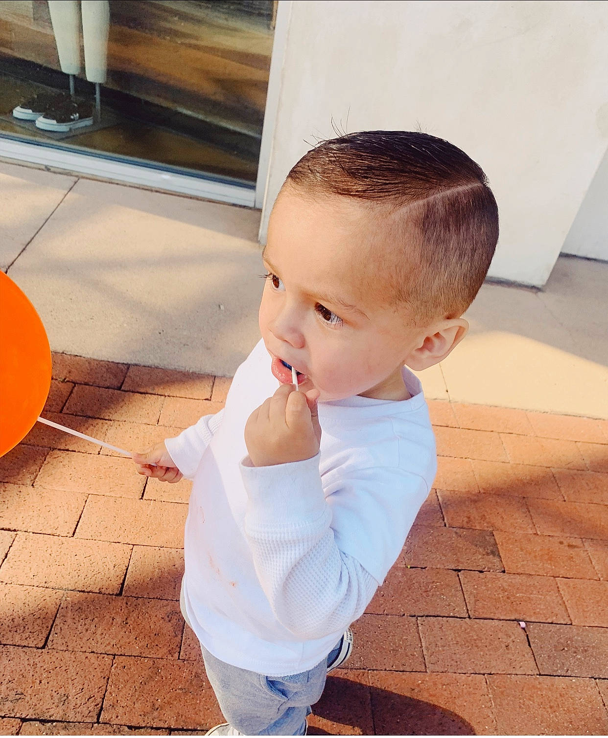 Giovani joined the competition — help win amazing prizes! baby, beauty, child, ear, floor, flooring, person, play, skin, toddler, vacation, yellow