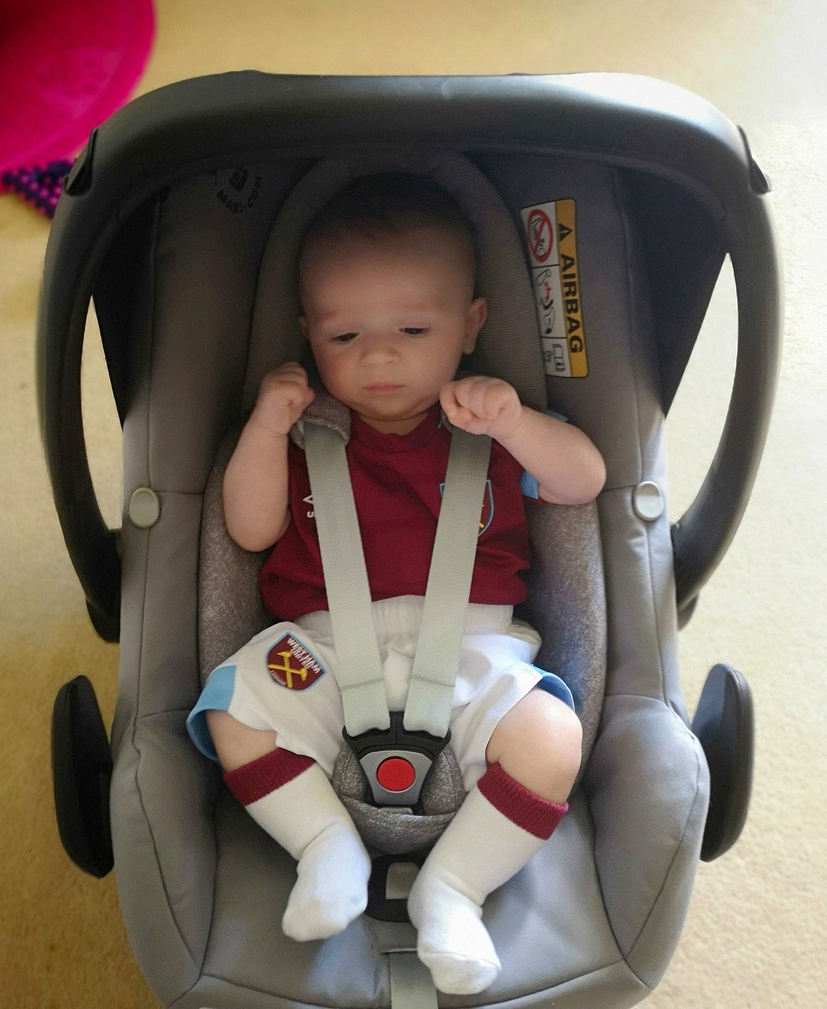 Oliver joined the competition — help win amazing prizes! baby, baby_carriage, baby_in_car_seat, baby_products, baby_toys, car_seat, child, comfort, person, product, toddler