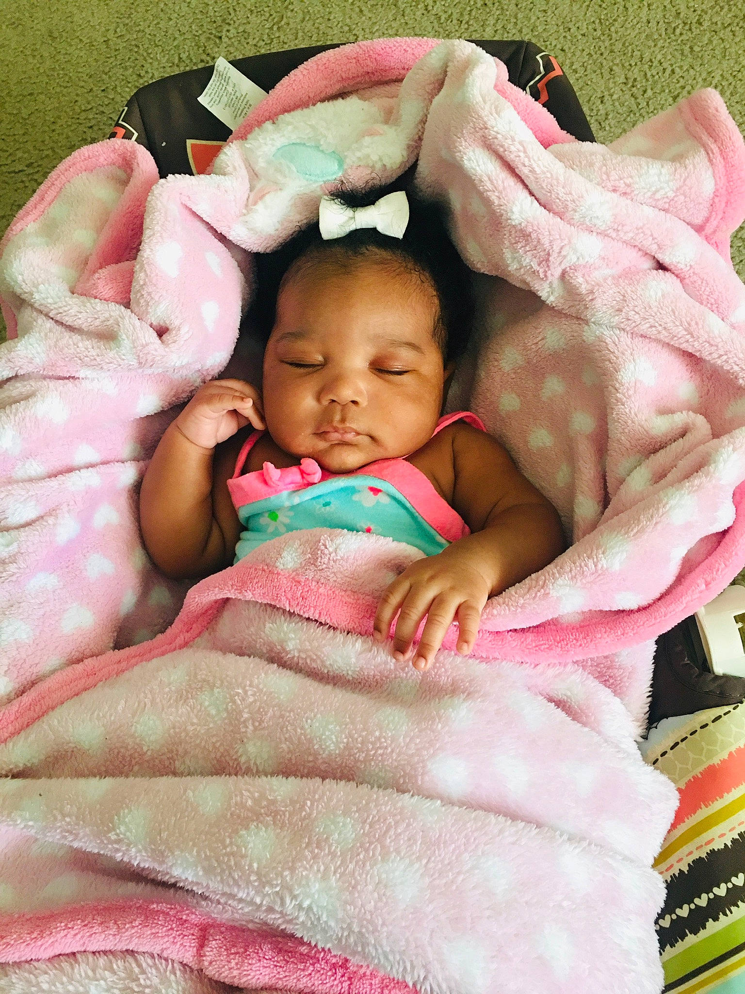 Kaleigha joined the competition — help win amazing prizes! baby, baby_sleeping, bedding, bedtime, blanket, cheek, child, comfort, linens, nap, nap_mat, person, pink, skin, sleep, textile, toddler