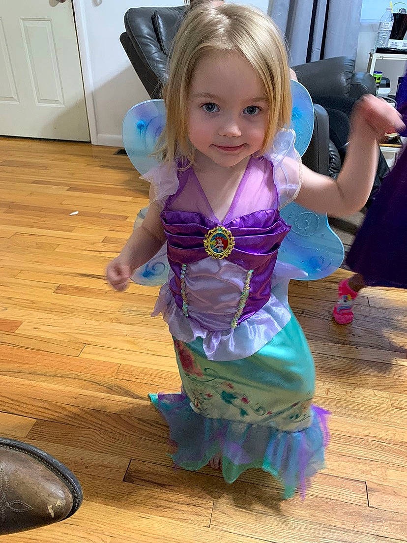 Paisley joined the competition — help win amazing prizes! blond, cabinetry, chair, child, electric_blue, floor, flooring, fun, happy, hardwood, human_leg, joint, joy, long_hair, person, pink, purple, skin, smile, toddler