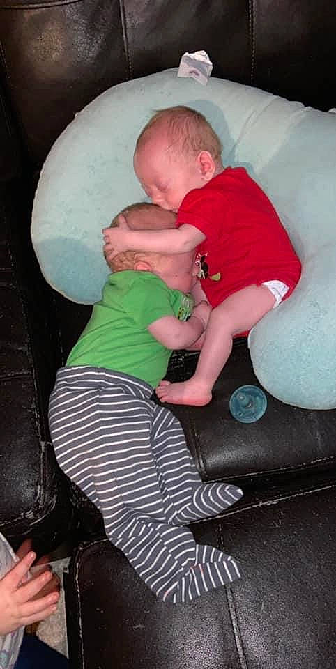 Brycen joined the competition — help win amazing prizes! baby, baby_toddler_clothing, cheek, child, comfort, foot, fun, head, human_body, human_leg, knee, lap, leg, linens, nap, person, sitting, sneakers, sock, thigh