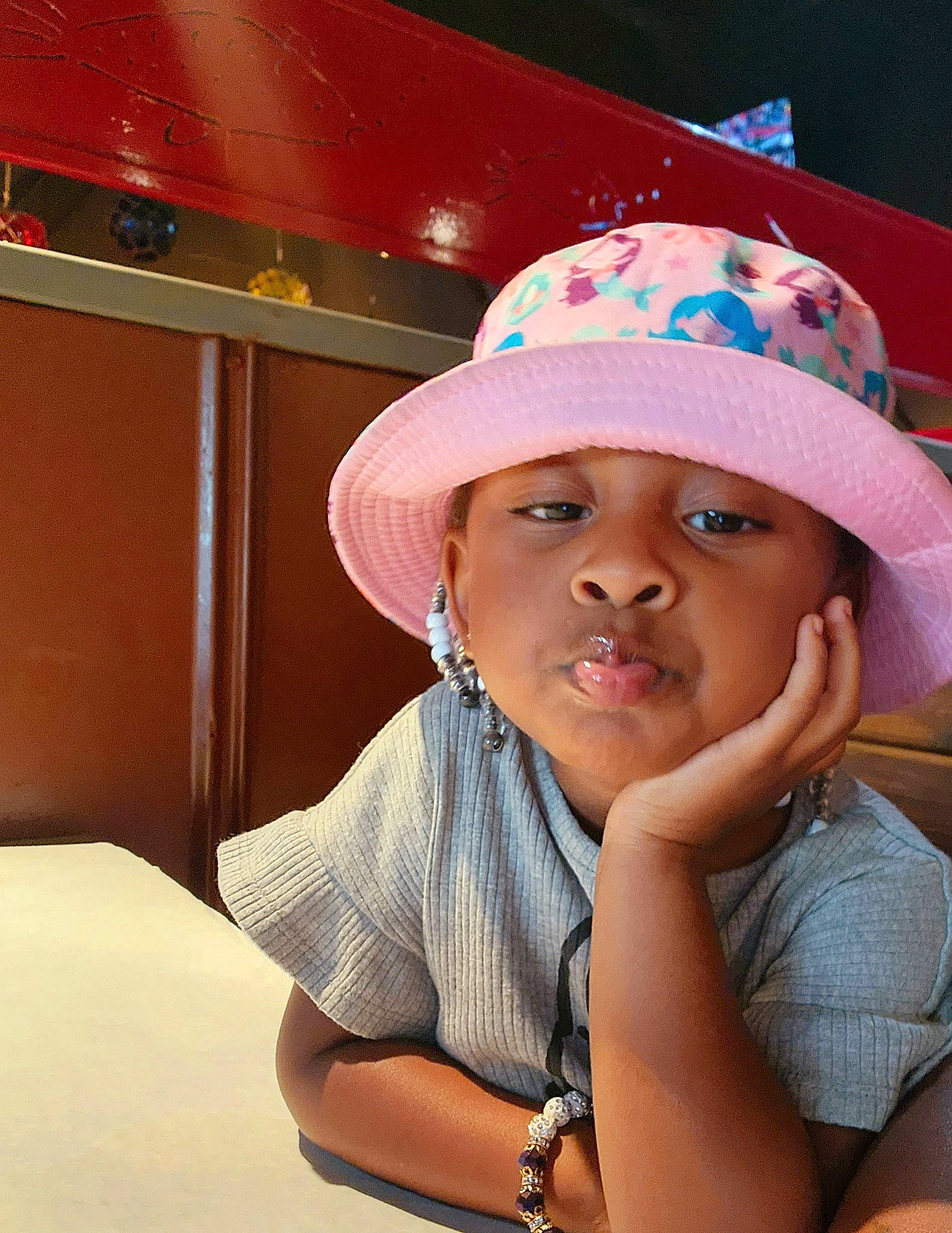 Melodi joined the competition — help win amazing prizes! arm, baseball_cap, cap, child, chin, electric_blue, eyebrow, eyelash, fashion_accessory, flash_photography, fun, happy, hat, headwear, leisure, lip, mouth, person, skin, sun_hat