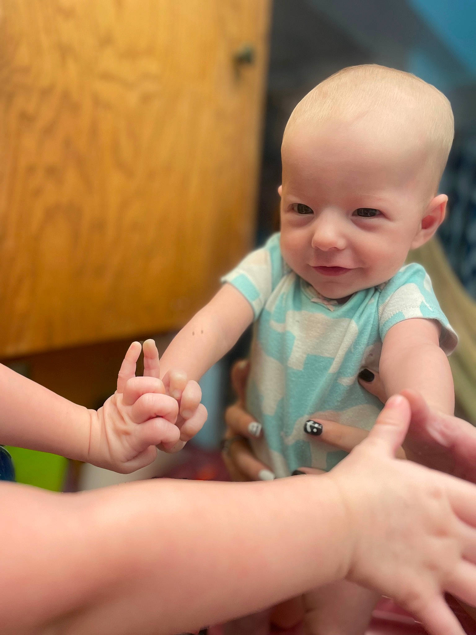 Jade joined the competition — help win amazing prizes! arm, baby, baby_toddler_clothing, cheek, comfort, eye, facial_expression, finger, gesture, hand, happy, human_body, joint, leg, mammal, mouth, nail, person, skin, sleeve