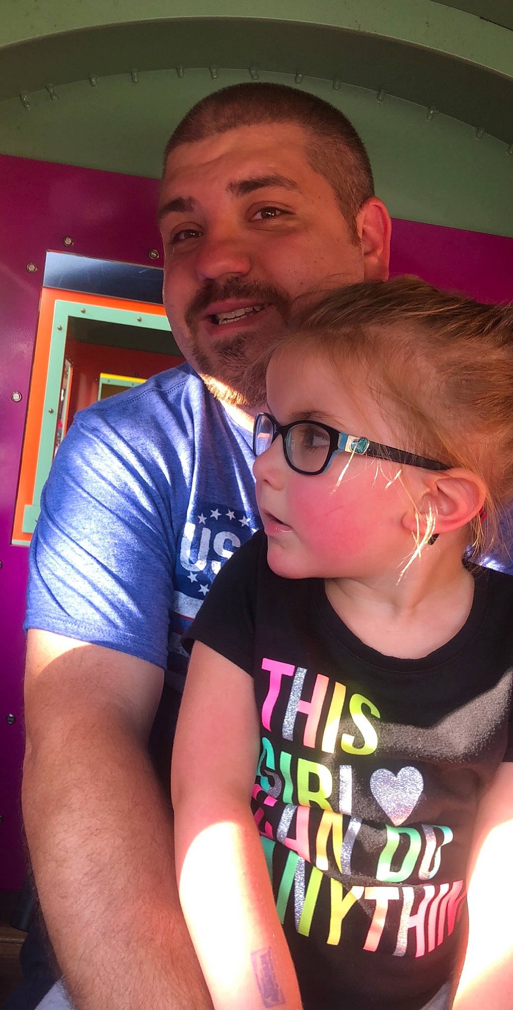 Annaleigh is registered to the contest to win money with this photo: child, cool, eyewear, fun, glasses, joy, mouth, neck, person, photography, selfie, smile, sunglasses, t_shirt, vision_care